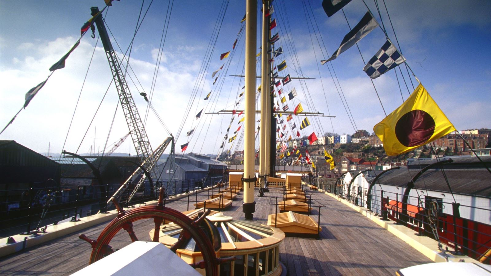 Weather deck on Brunel's SS Great Britain